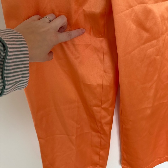House of Harlow 1960 Orange Satin Pants - Picture 5 of 8